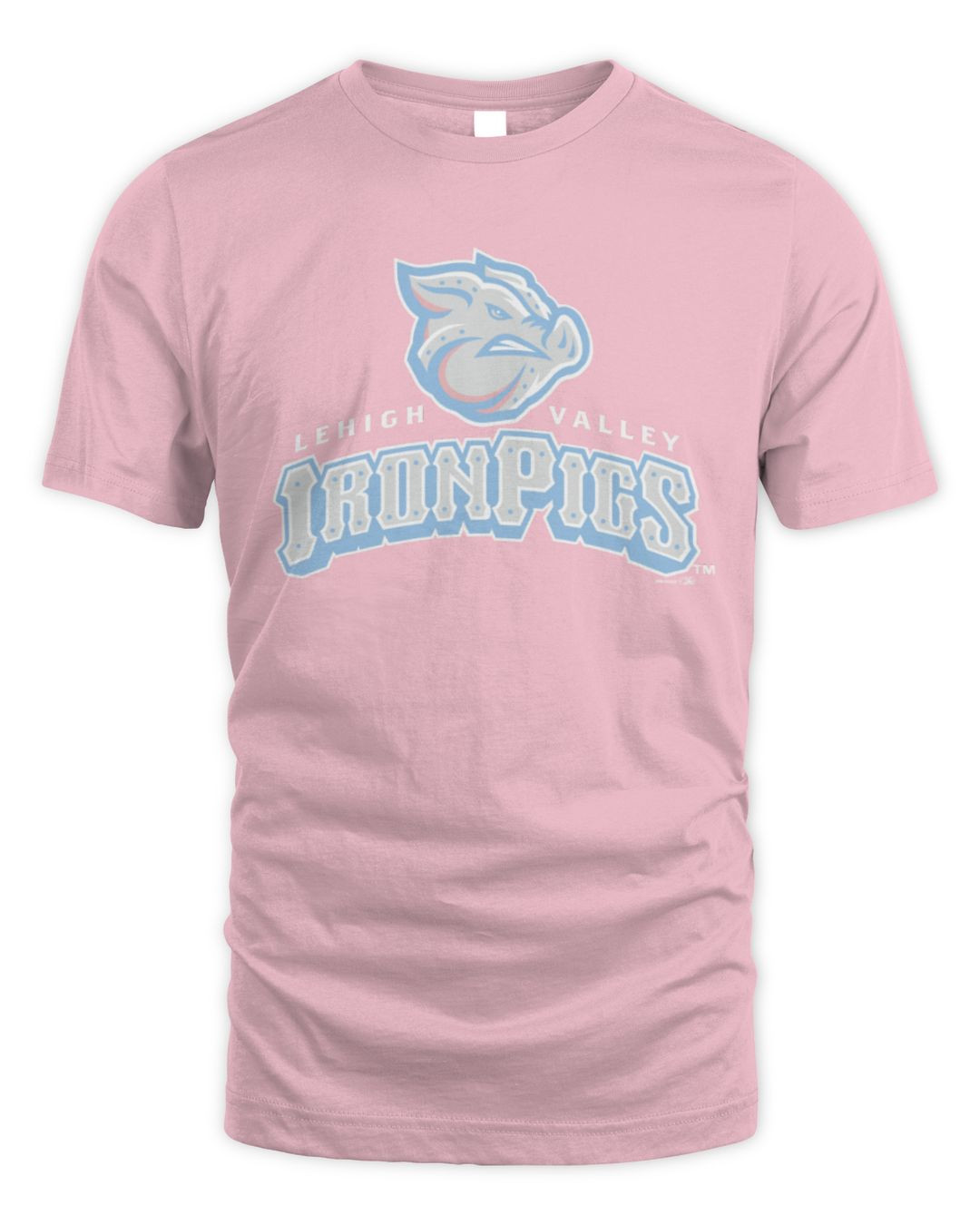 Milb Store Lehigh Valley Ironpigs Pink Primary Hoodie