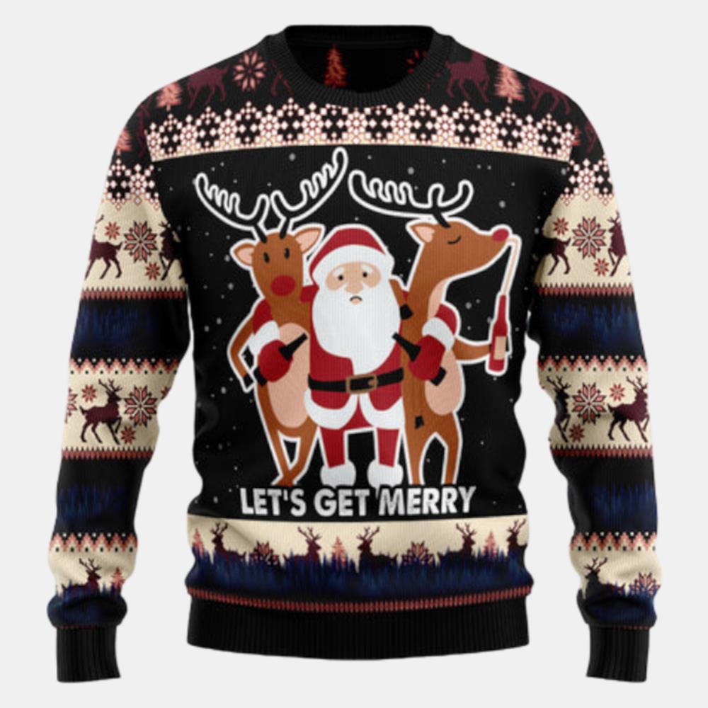 Lets Get Merry Ugly Sweater