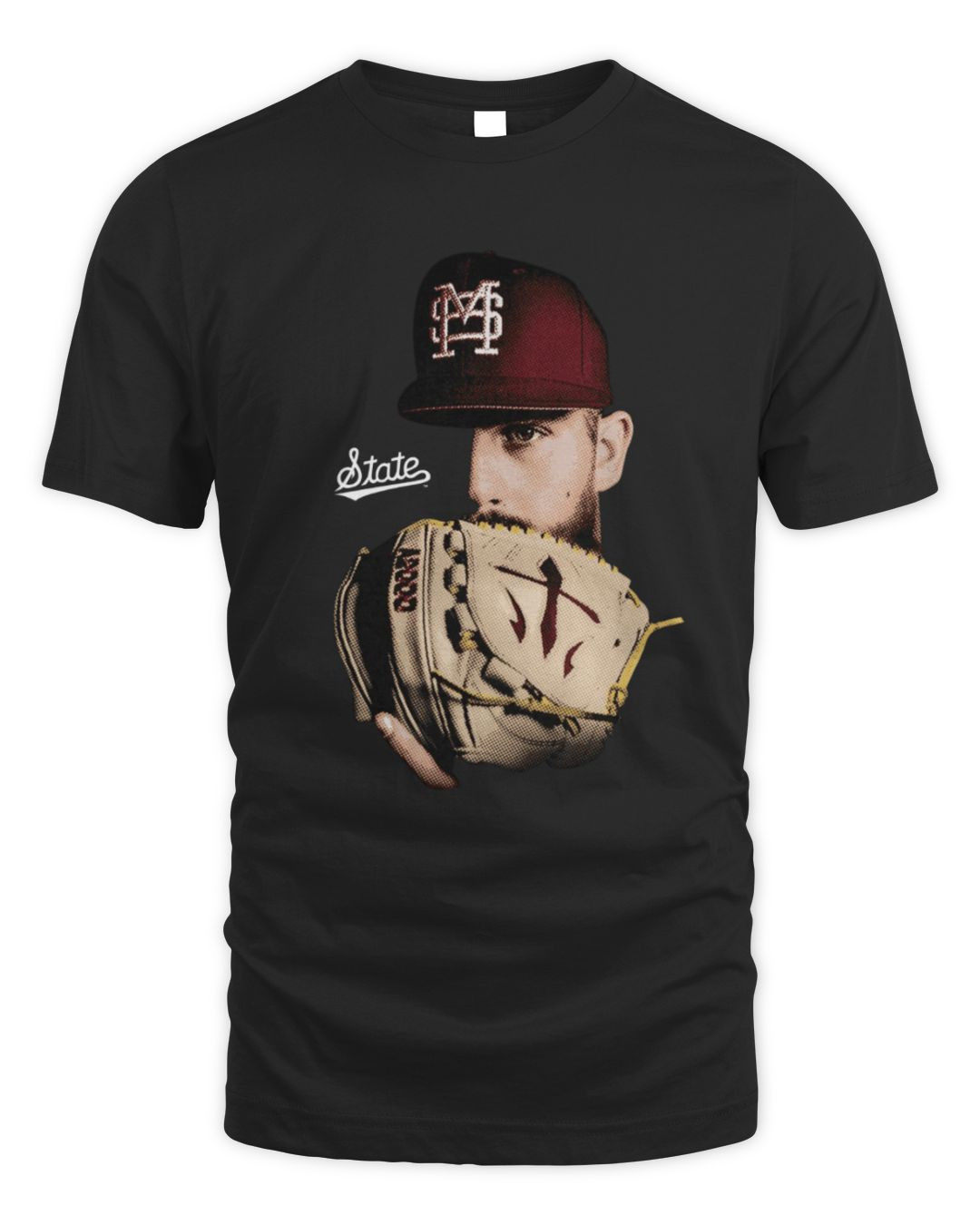 Mississippi State Nil Store Stone Simmons Big Head T Shirt