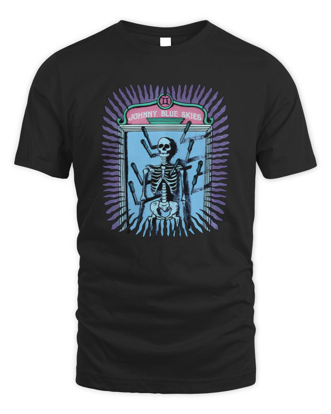 Johnny Blue Skies Skeleton Knives Tee