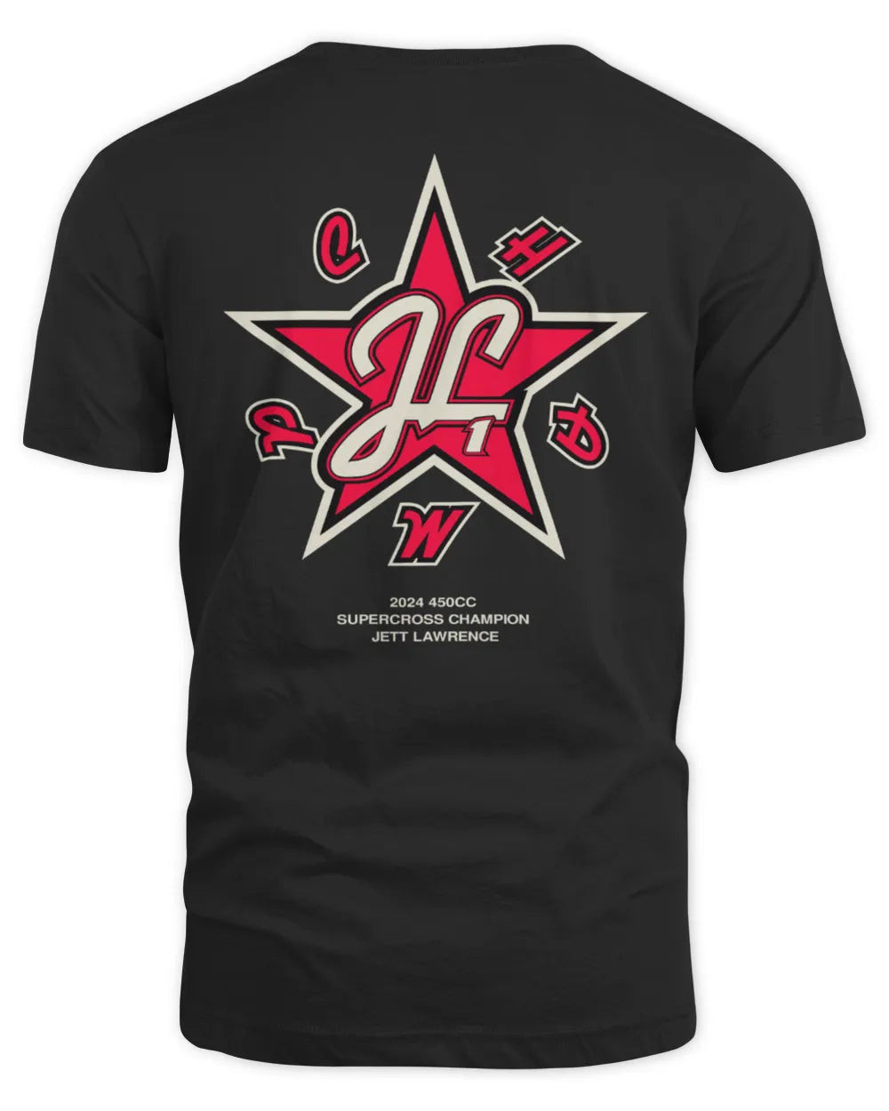 Jett Lawrence Sx '24 Champ Black Official Tee Shirt