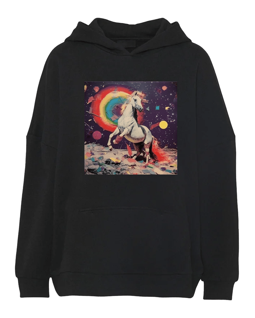 Ilse Delange Shop Confetti Moon Horse Hoodie