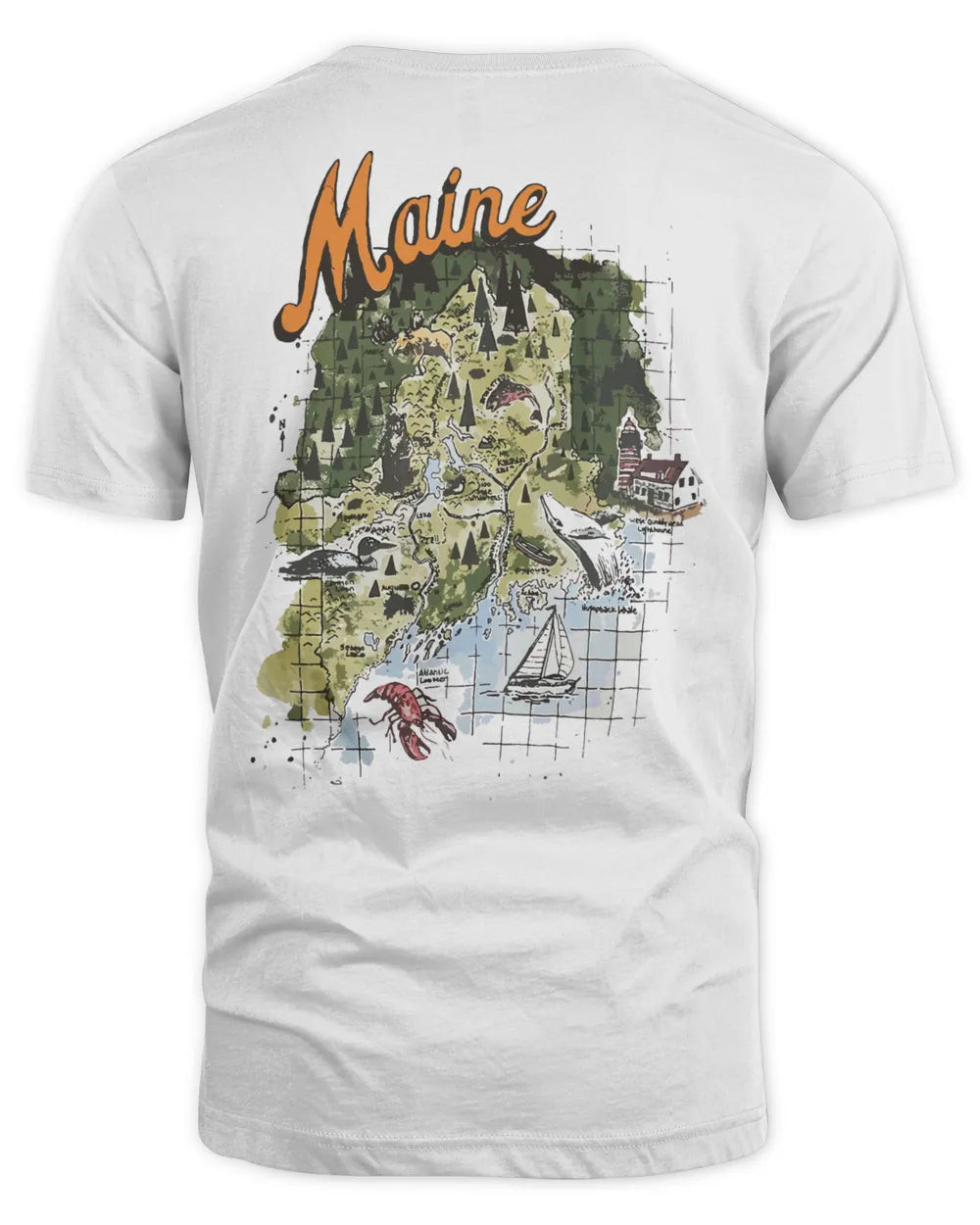 J Crew Clothing Maine Graphic Shirt