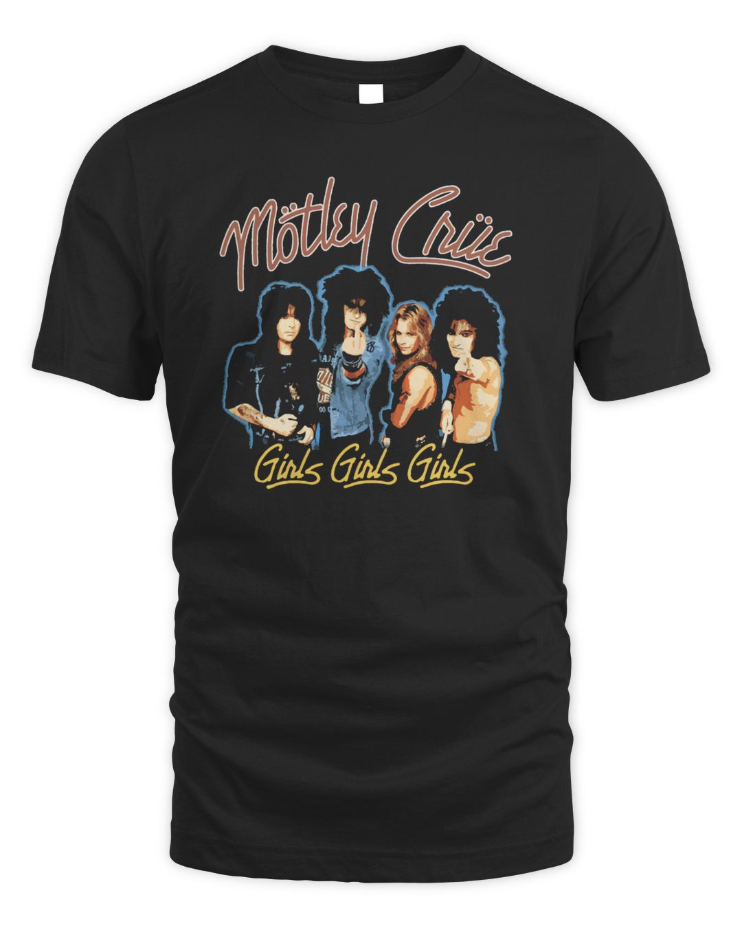 Motley Crue Merch Girls Girls Girls Vintage Photo Shirt