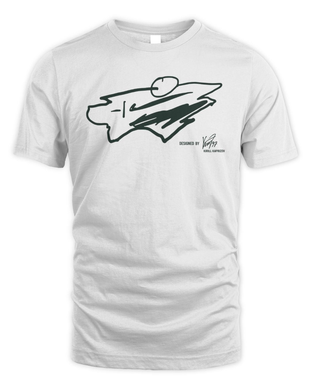 Minnesota Wild Logo Designed By Kirill Kaprizov Shirt White