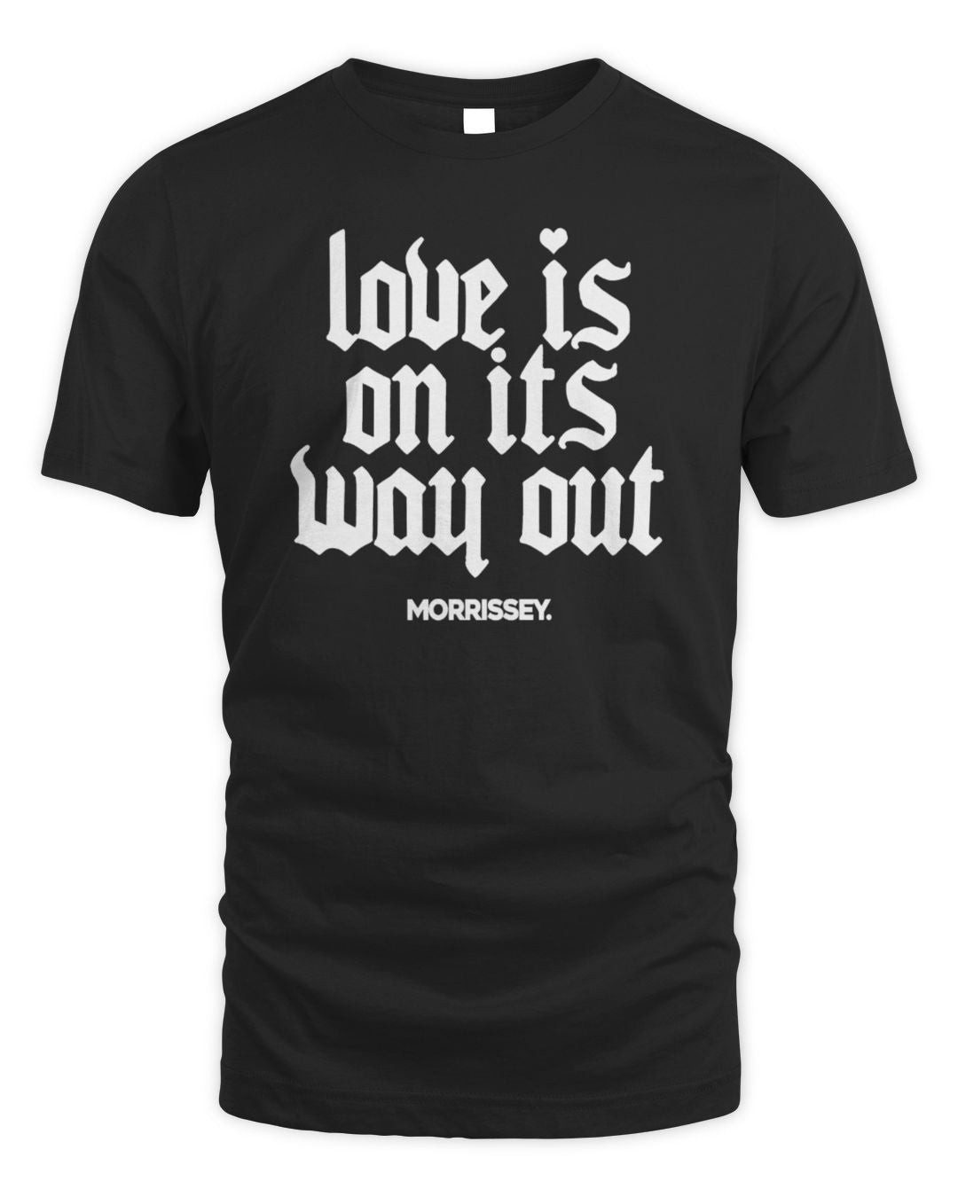 Morrissey Love Is On The Way Black T-shirt
