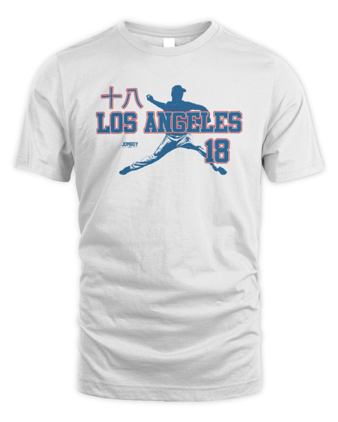 Jomboy Media Los Ange18s White Hoodie Merch