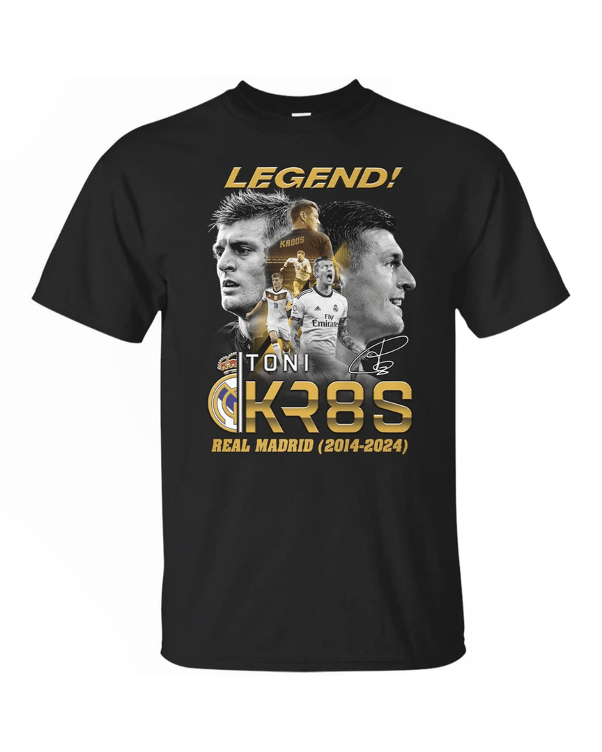 Legend Toni Kr8s Real Madrid 2014-2024 T Shirt