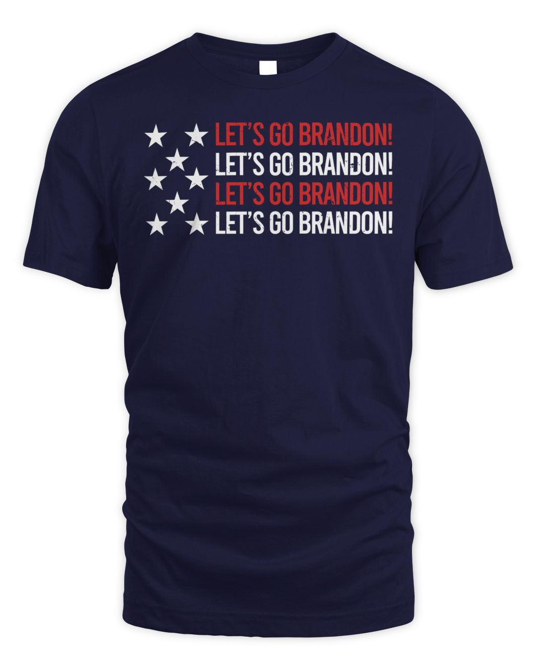 Inked Apparel Let's Go Brandon American Flag Shirt