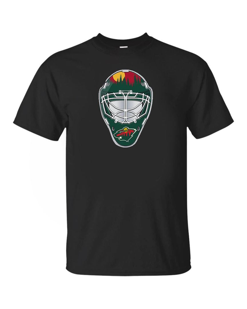 Minnesota Wild Goalie Mask Front Logo Team Shirt