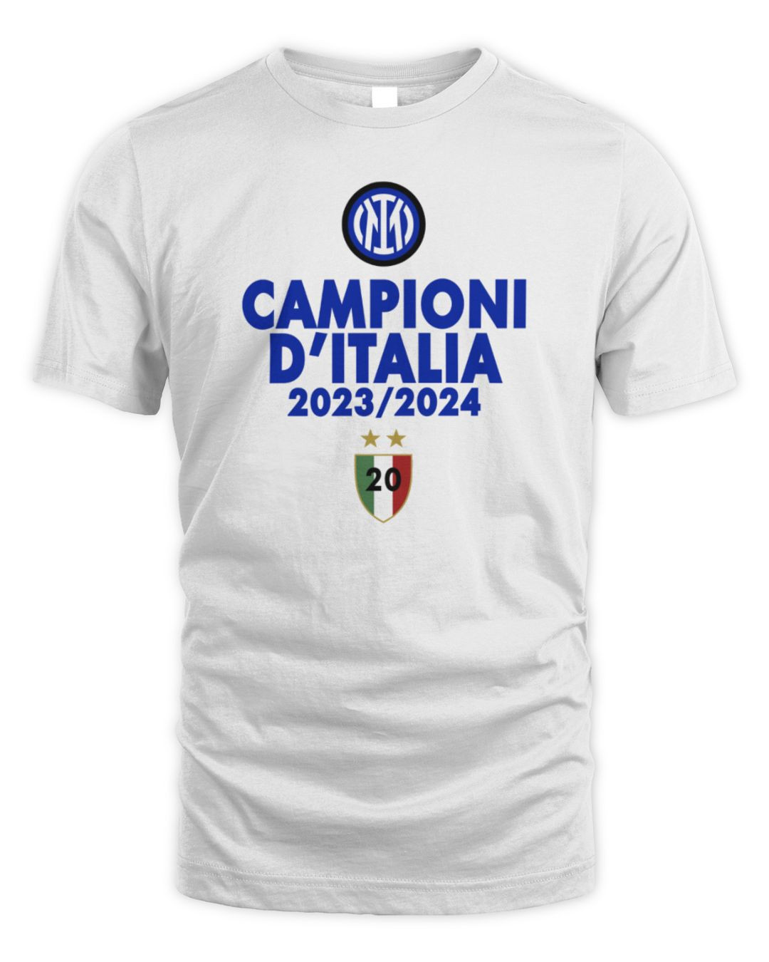 Inter Milan Merch Campioni D'italia 2023-24 Commemorative T-shirt