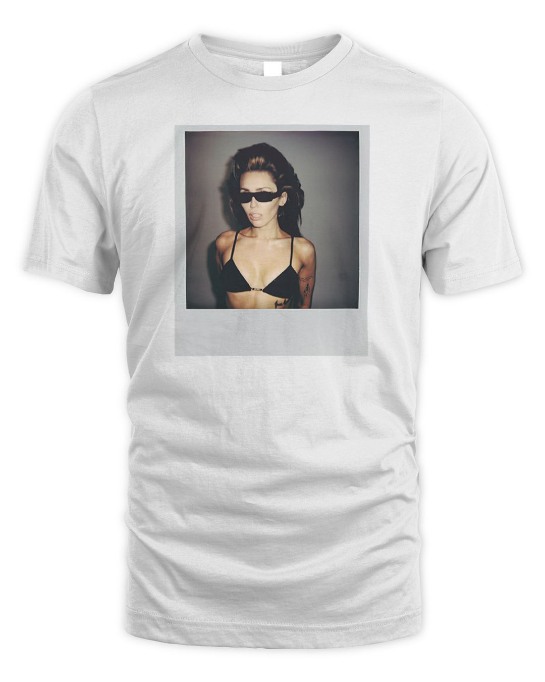 Miley Cyrus Merch Polaroid Photo Shirt