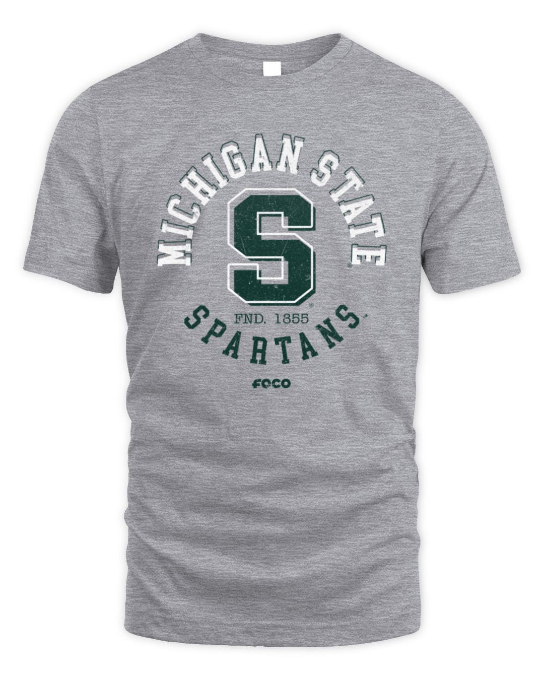 Michigan State Spartans Circle Vintage Grey Official Hoodie