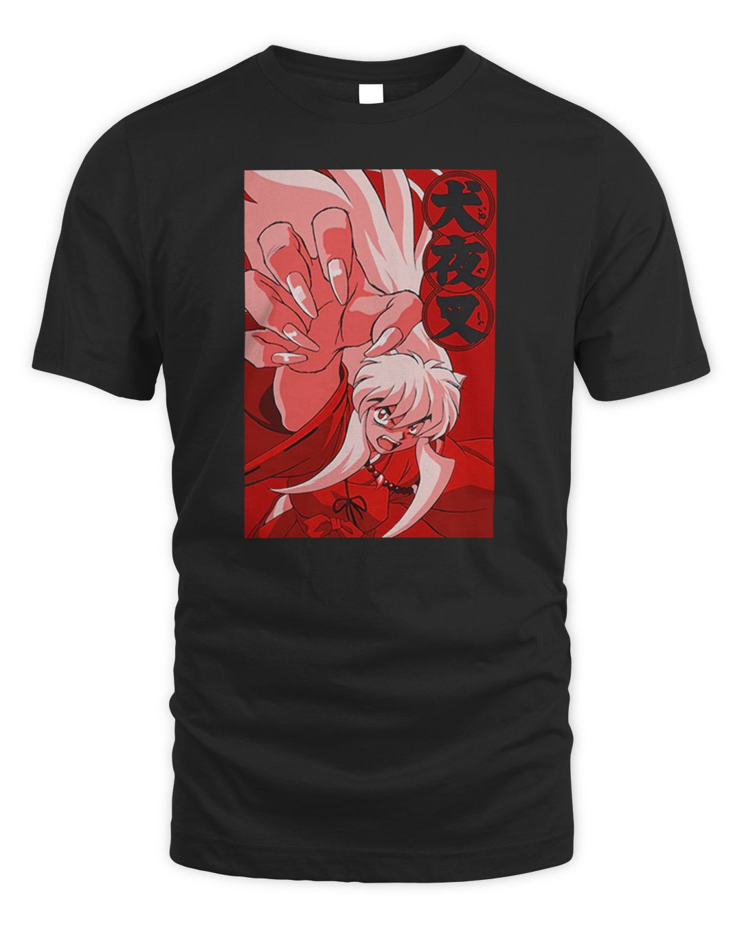 Inuyasha Merch Claw Kanji Shirt
