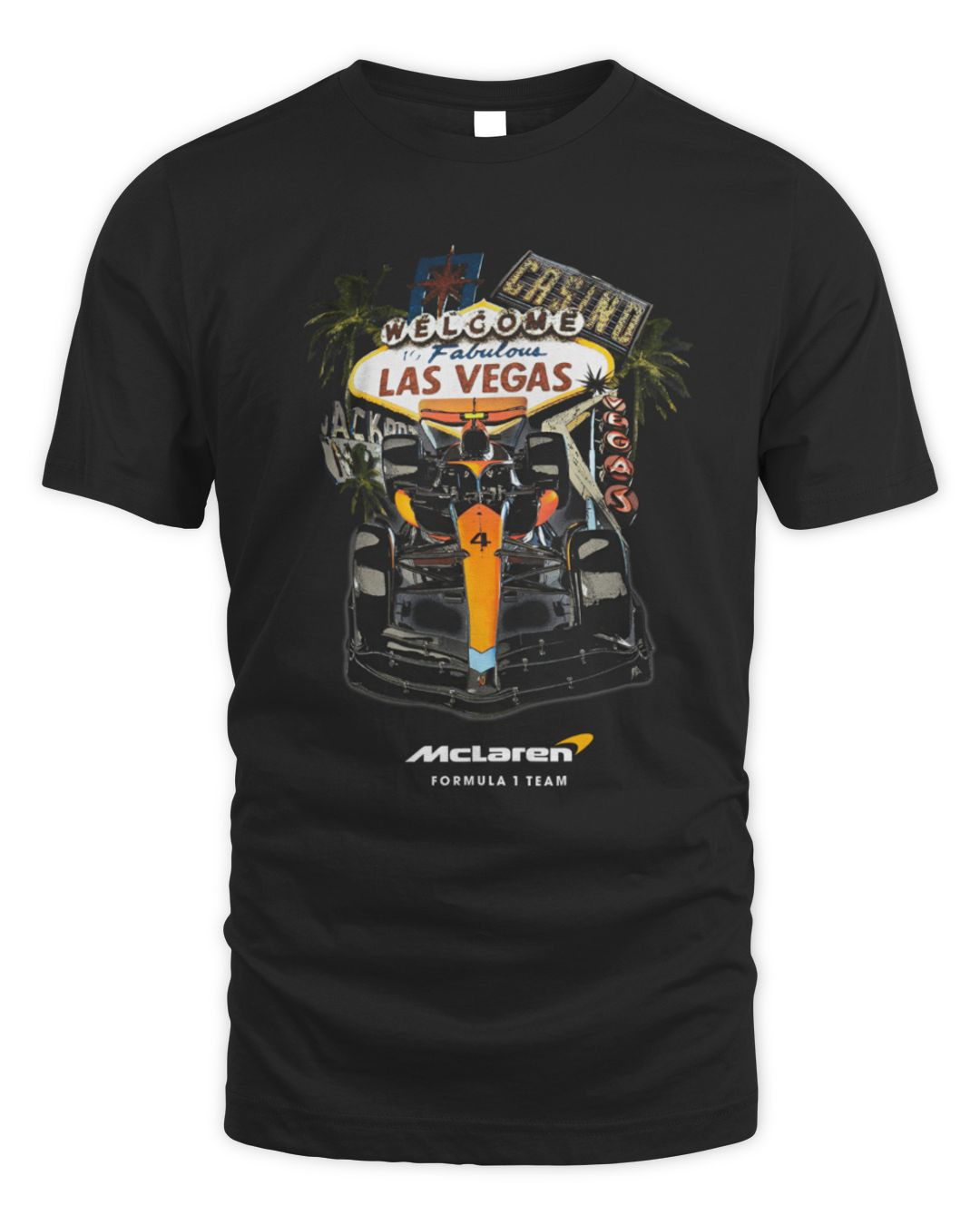 Mclaren F1 Team 2024 Welcome To Las Vegas Grand Prix All Speed T Shirt