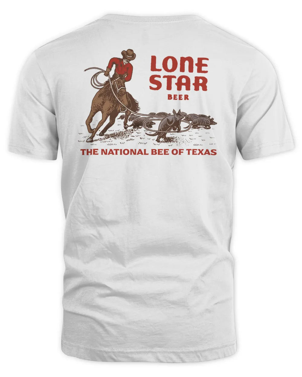 Lone Star Beer Armadilla Roper Tee