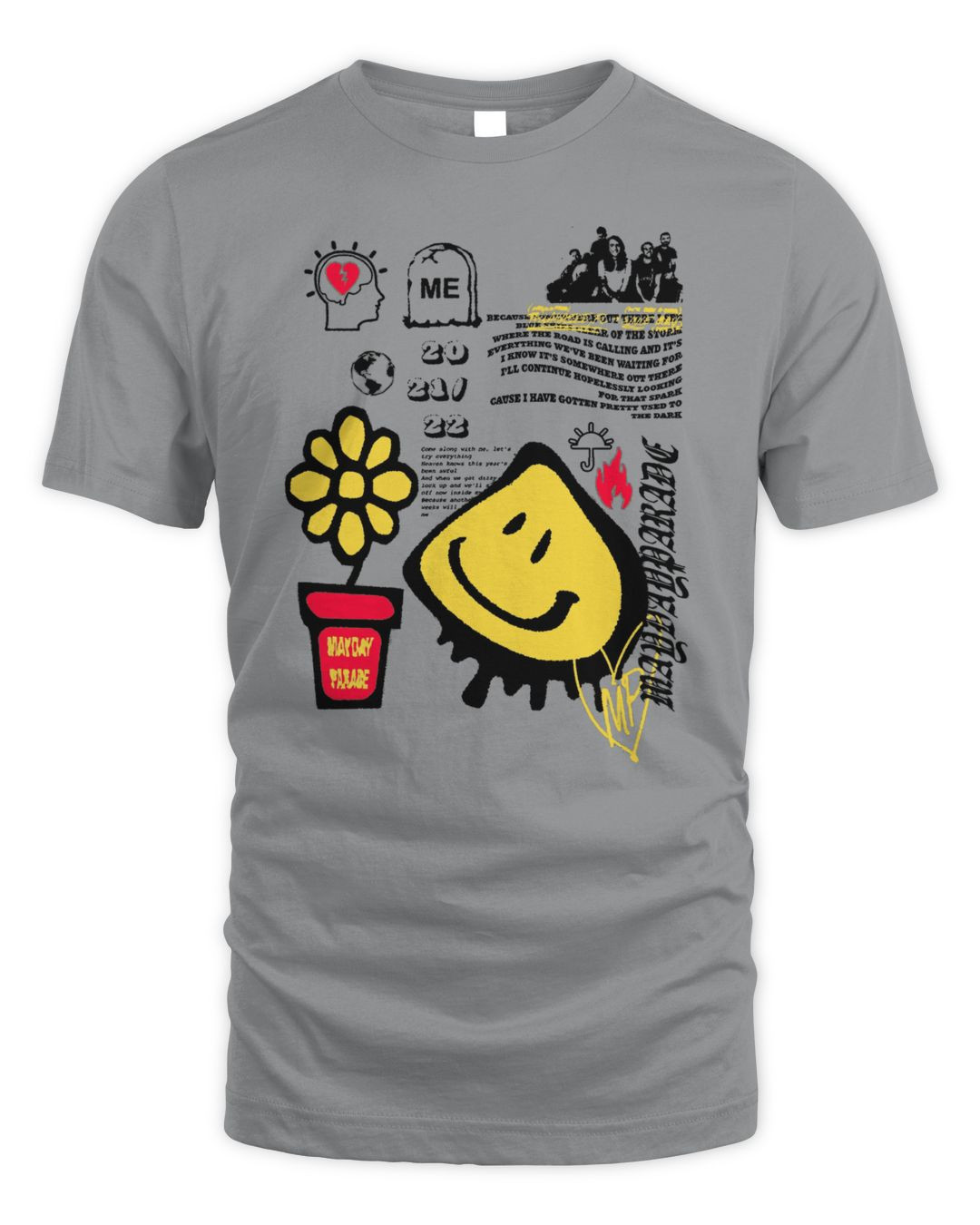 Mayday Parade Merch Smiley Savana Shirt