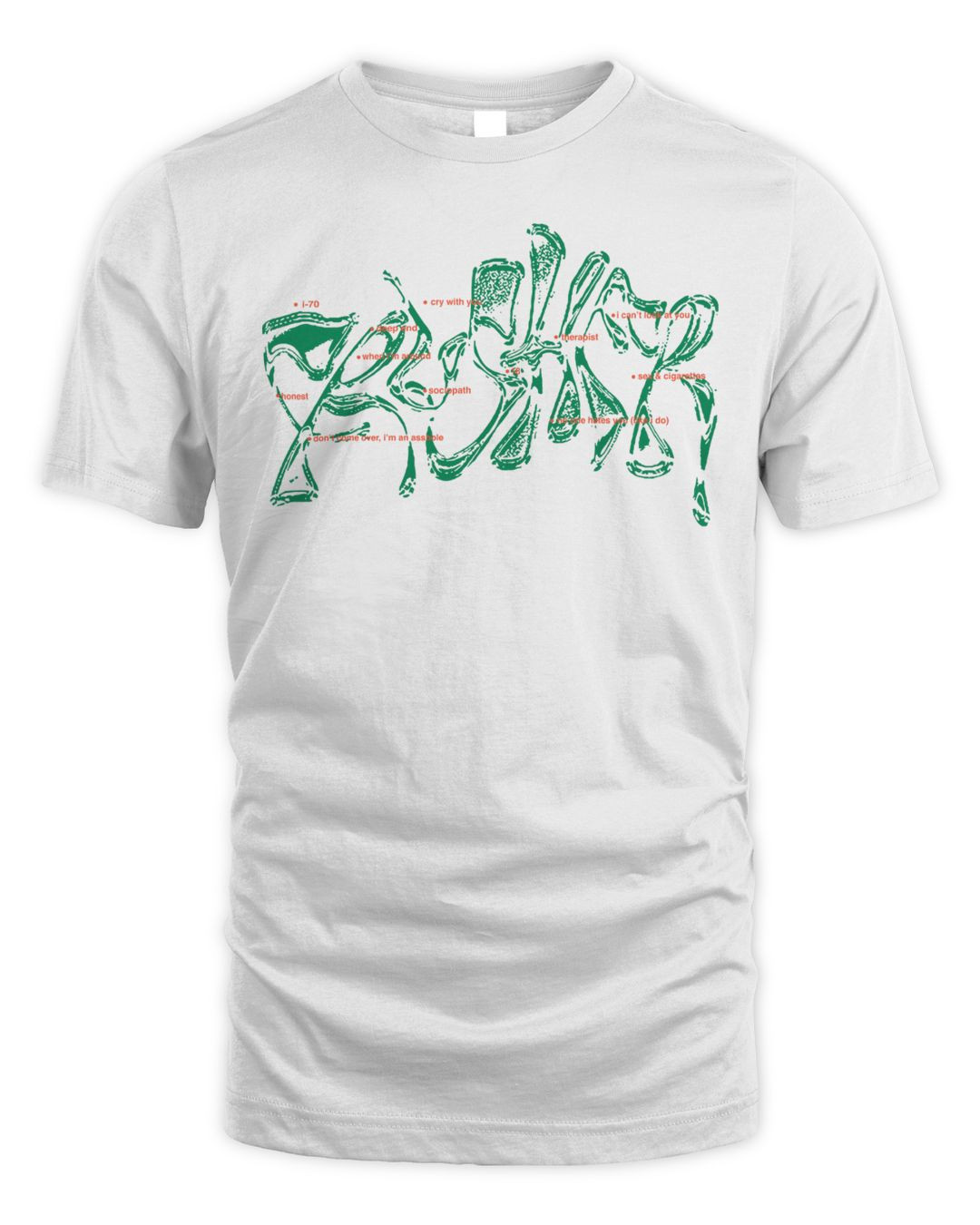 Jeremy Zucker Merch Tracklist Shirt