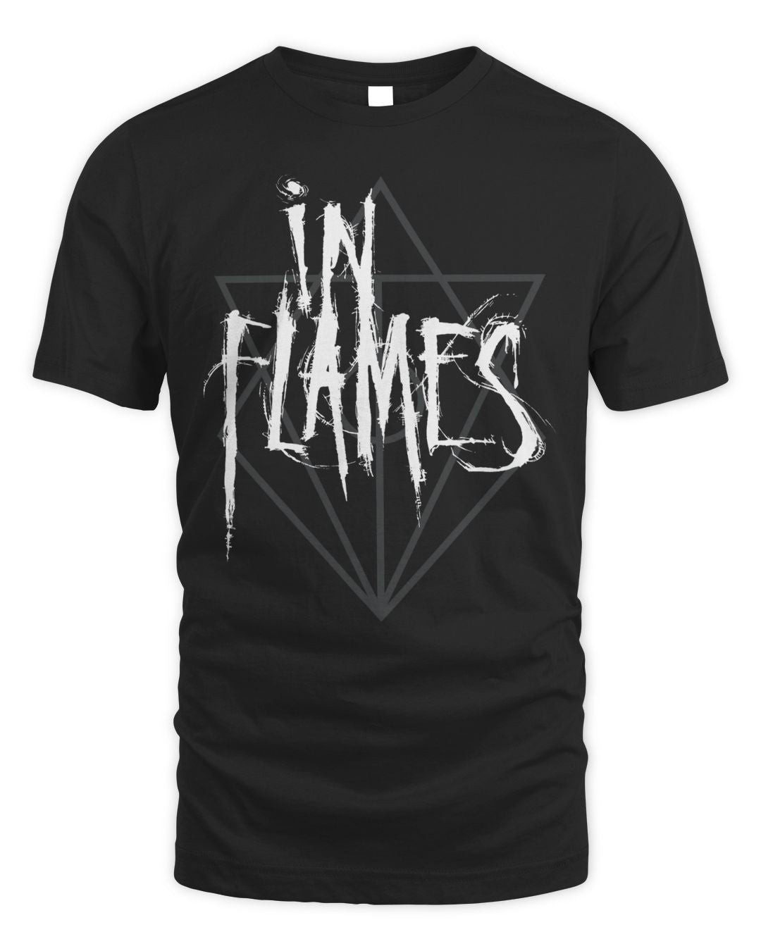 In Flames Merch Scratch Logo Jesterhead Shirt