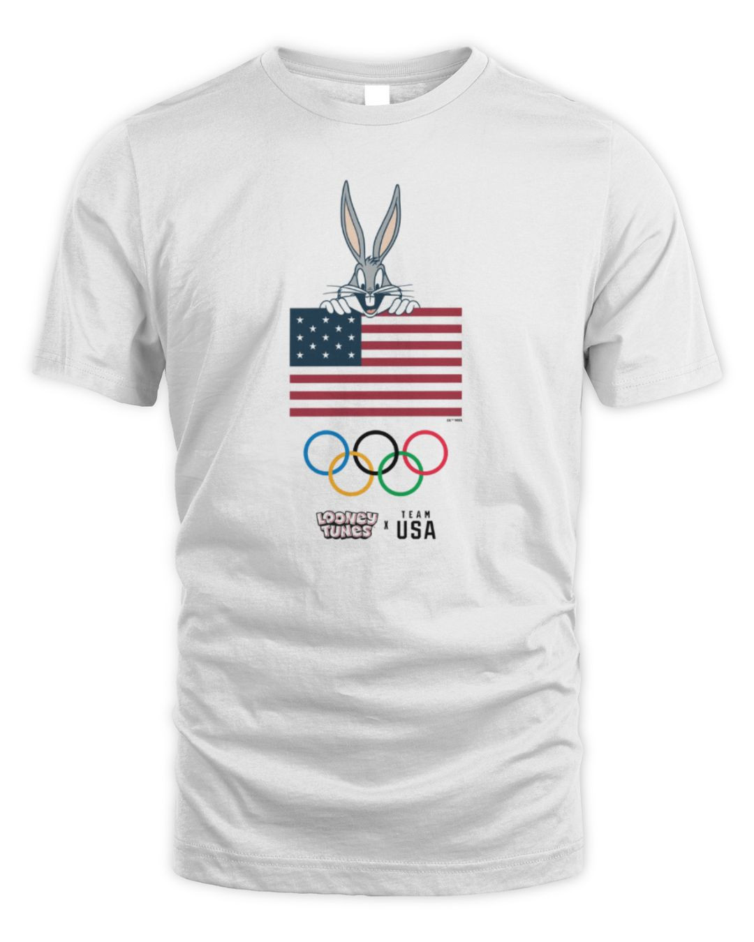 Looney Tunes X Team Usa Bugs Bunny Olympic Rings Hoodie