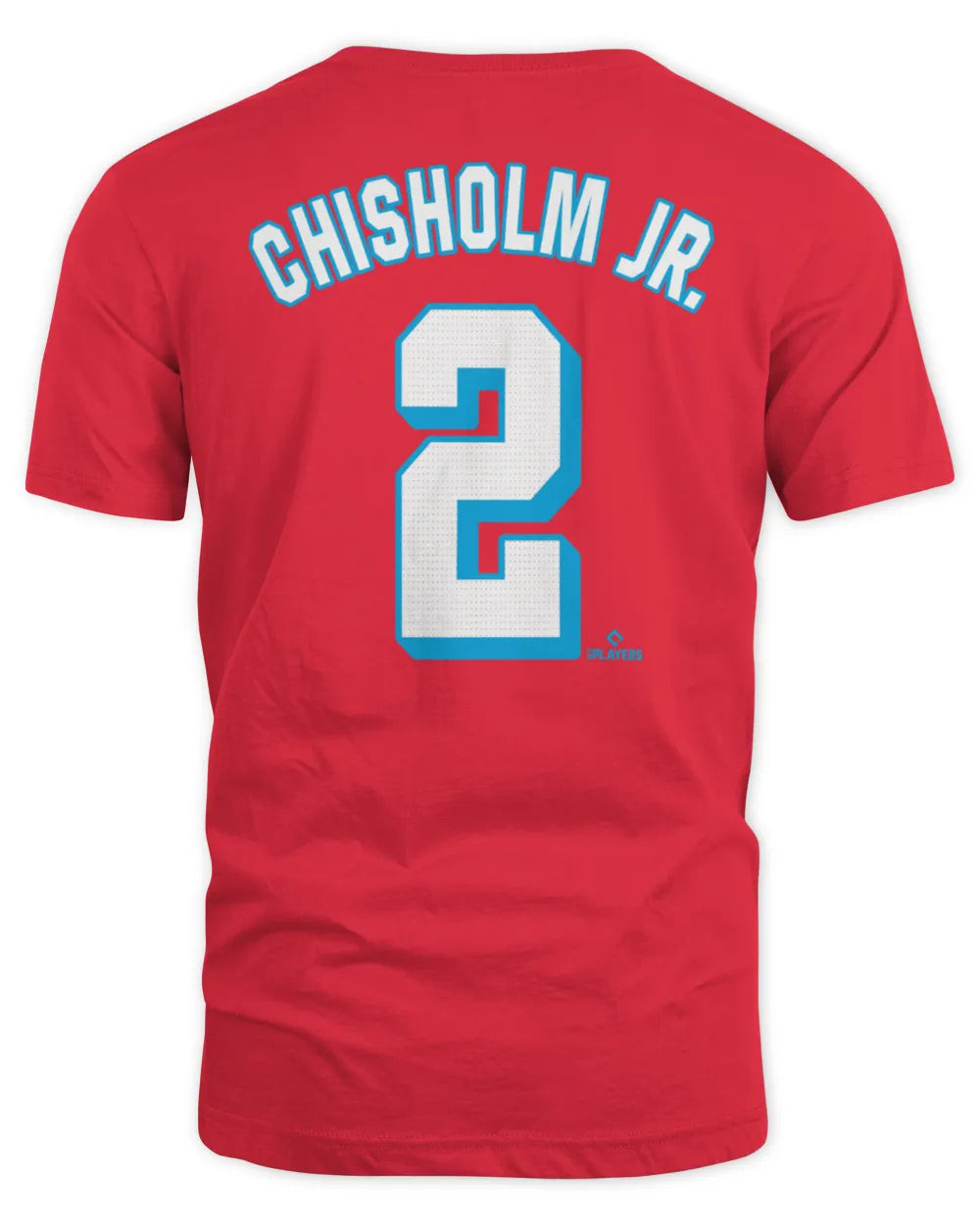 Miami Baseball #2 Jazz Chisholm Jr. City Connect Fuse Name & Number T-shirt - Red