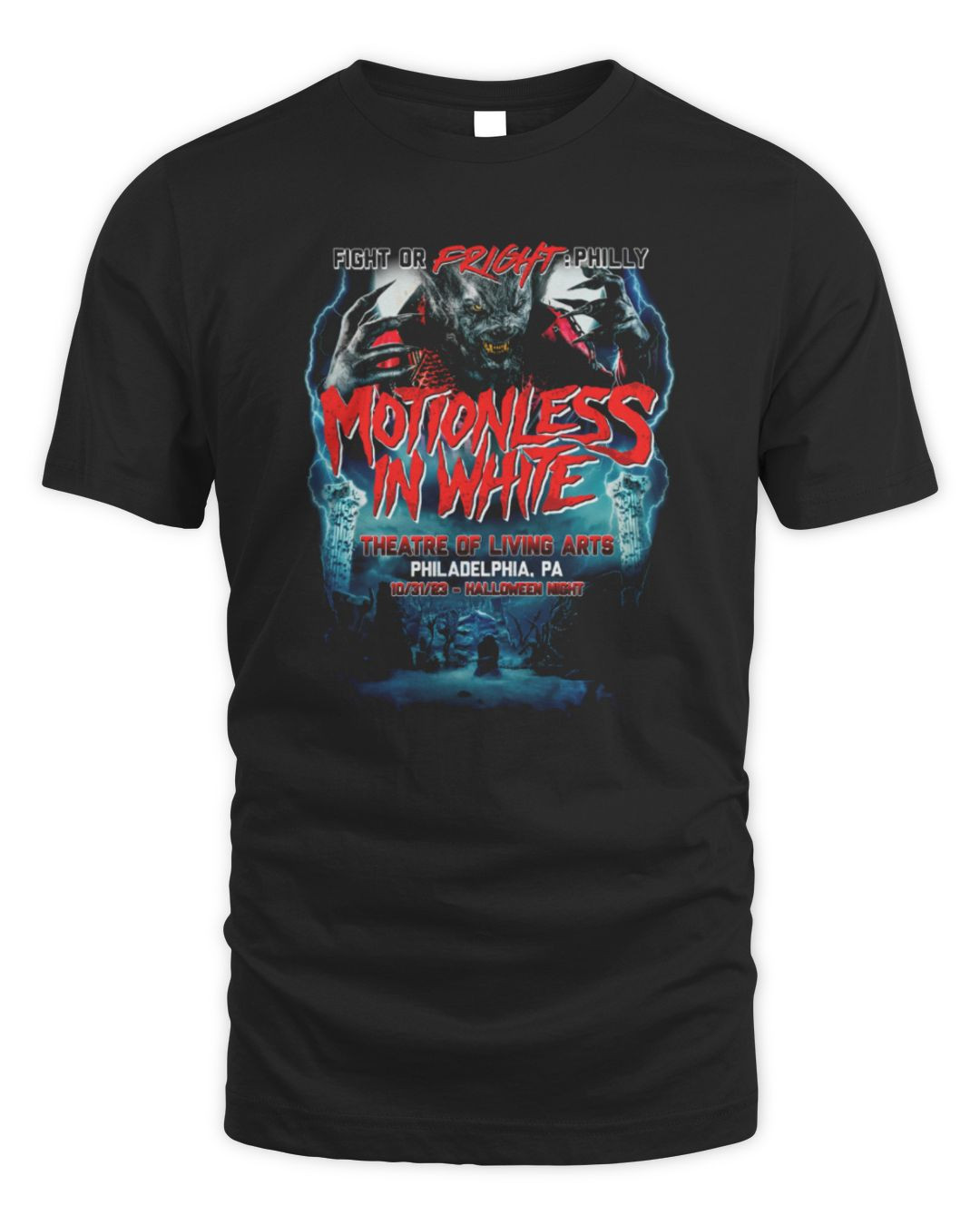 Motionless In White Fight Or Fright Philly Tee