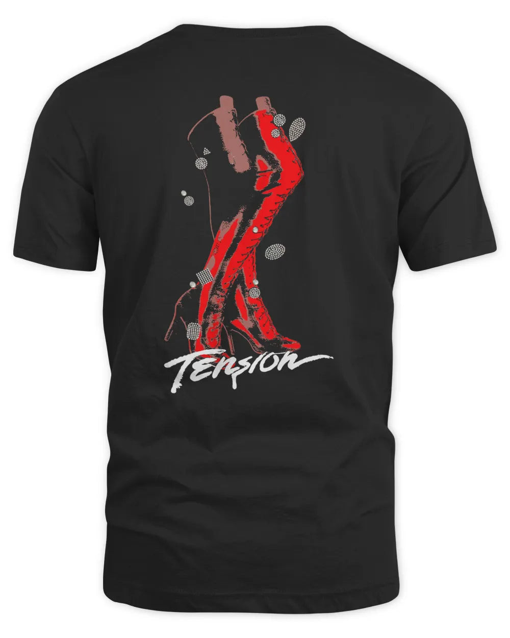 Kylie Minogue Red Boots Black Sweatshirt