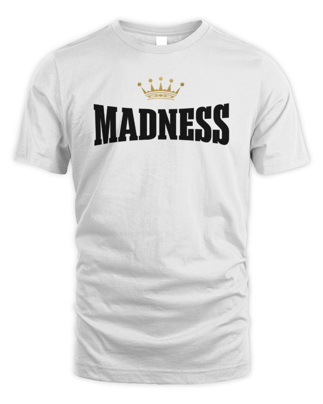 Madness Merch Gold Crown White Ringer T-shirt