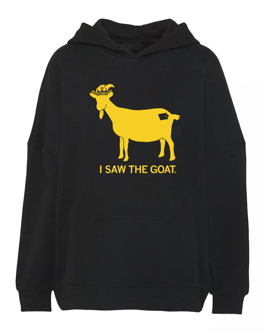 I Saw The Goat Hoodie Hoodie Black