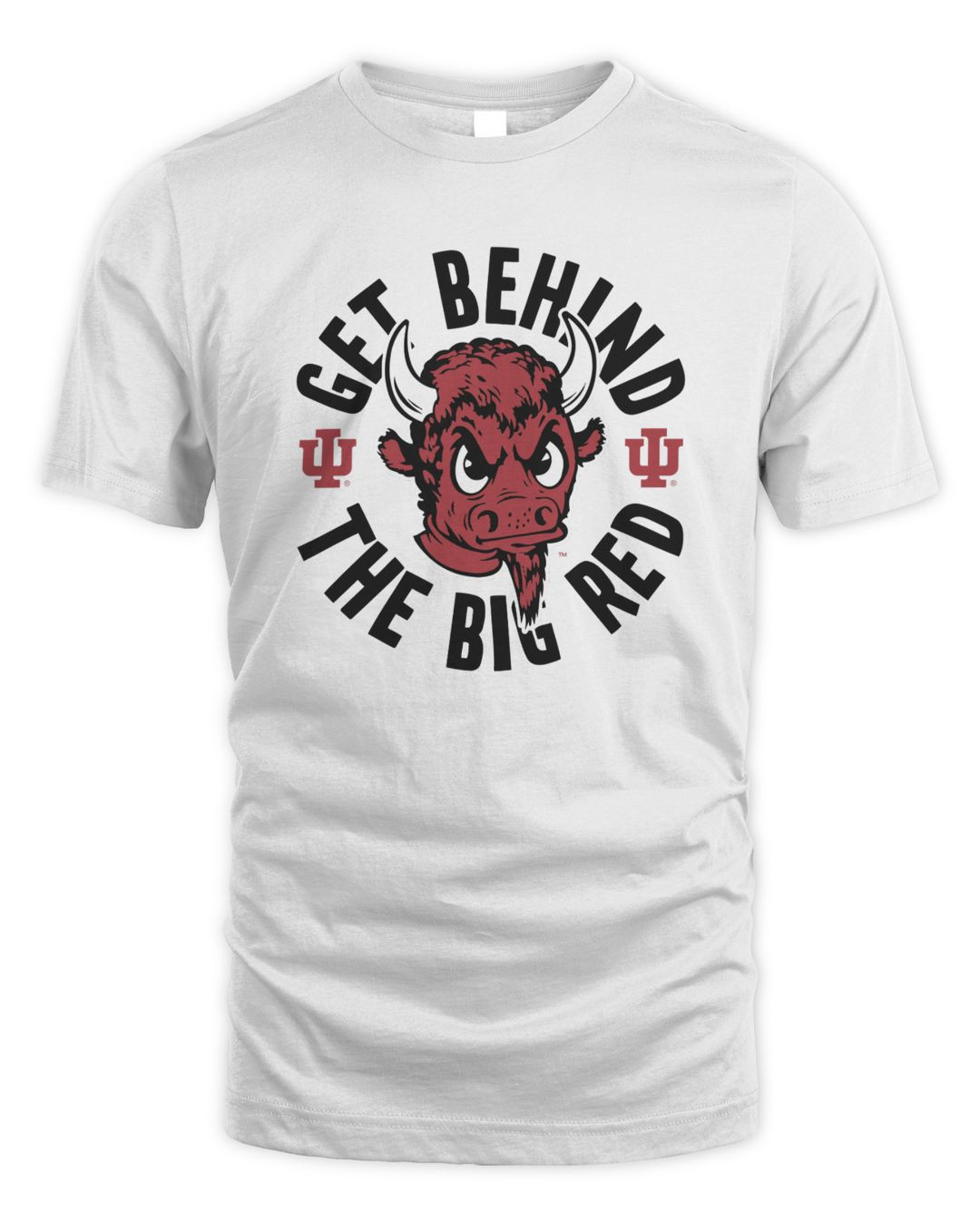 Iu Get Behind The Big Red Bison Tee