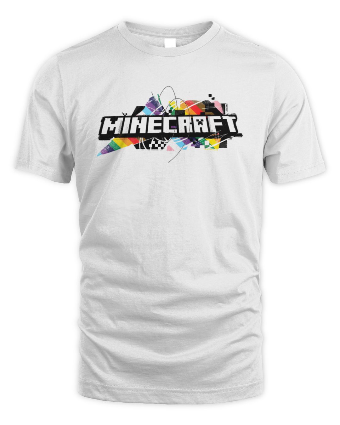 Minecraft Rainbow Logo T-shirt