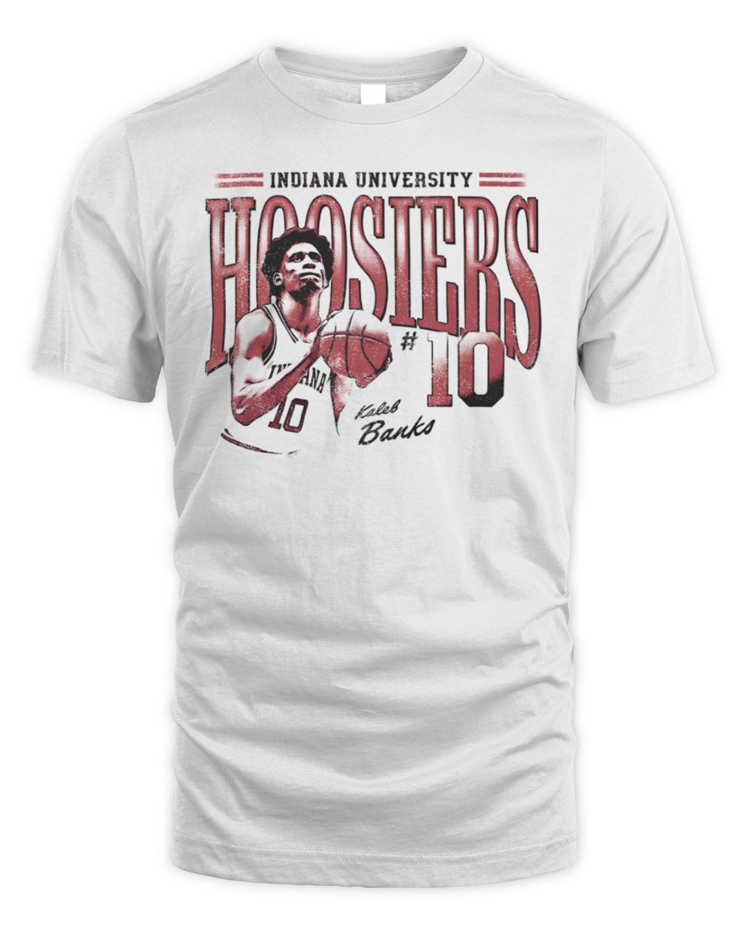 Indiana Men's Basketball Slam Series White Merch Hoodie