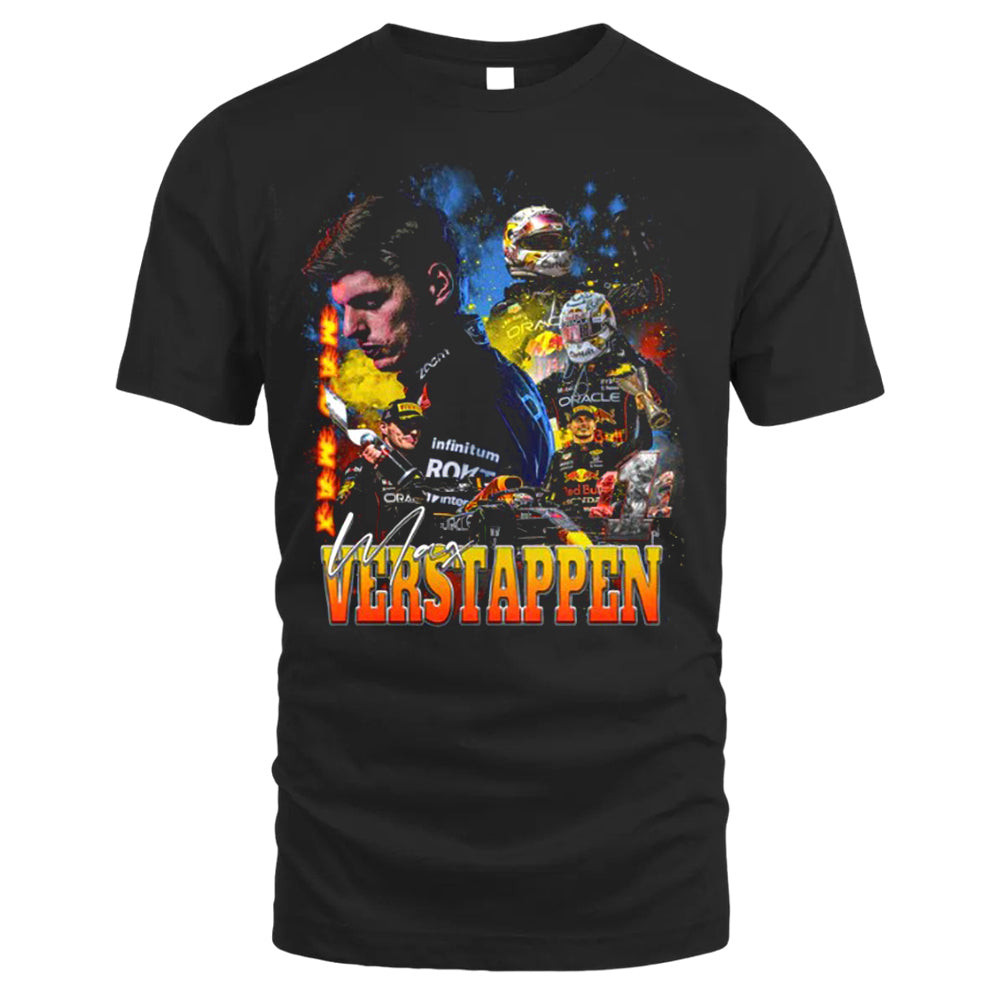 Max Verstappen Formula 1 Tee, Vintage T-shirt Style