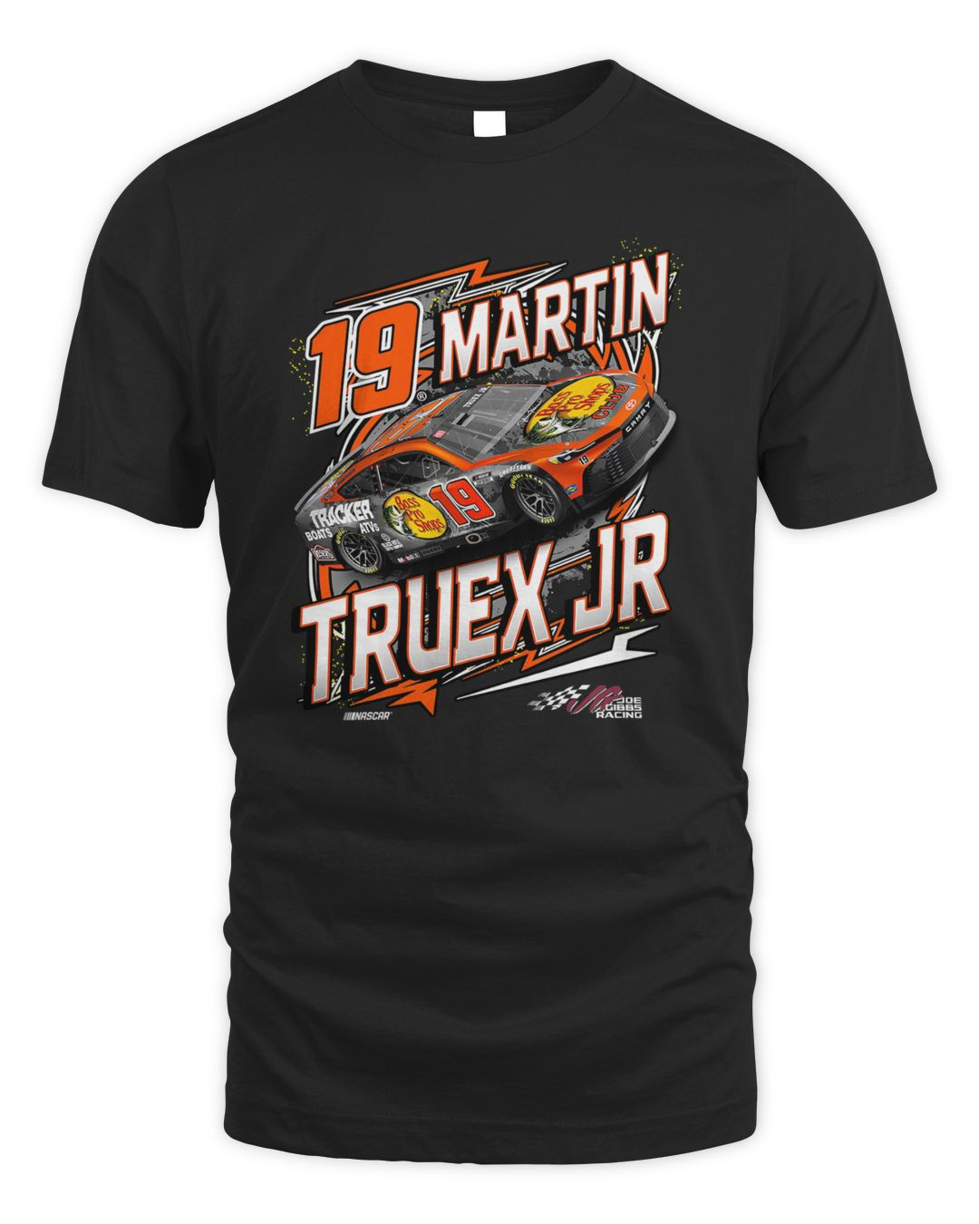 Joe Gibbs Racing Team Collection Black Martin Truex Jr Bass Pro Shops Backstretch T-shirt
