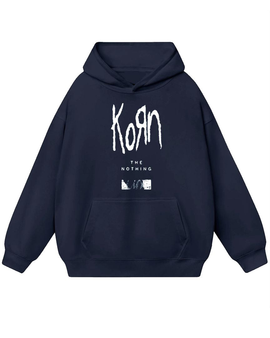 Korn The Nothing Logo Wires Hoodie Navy