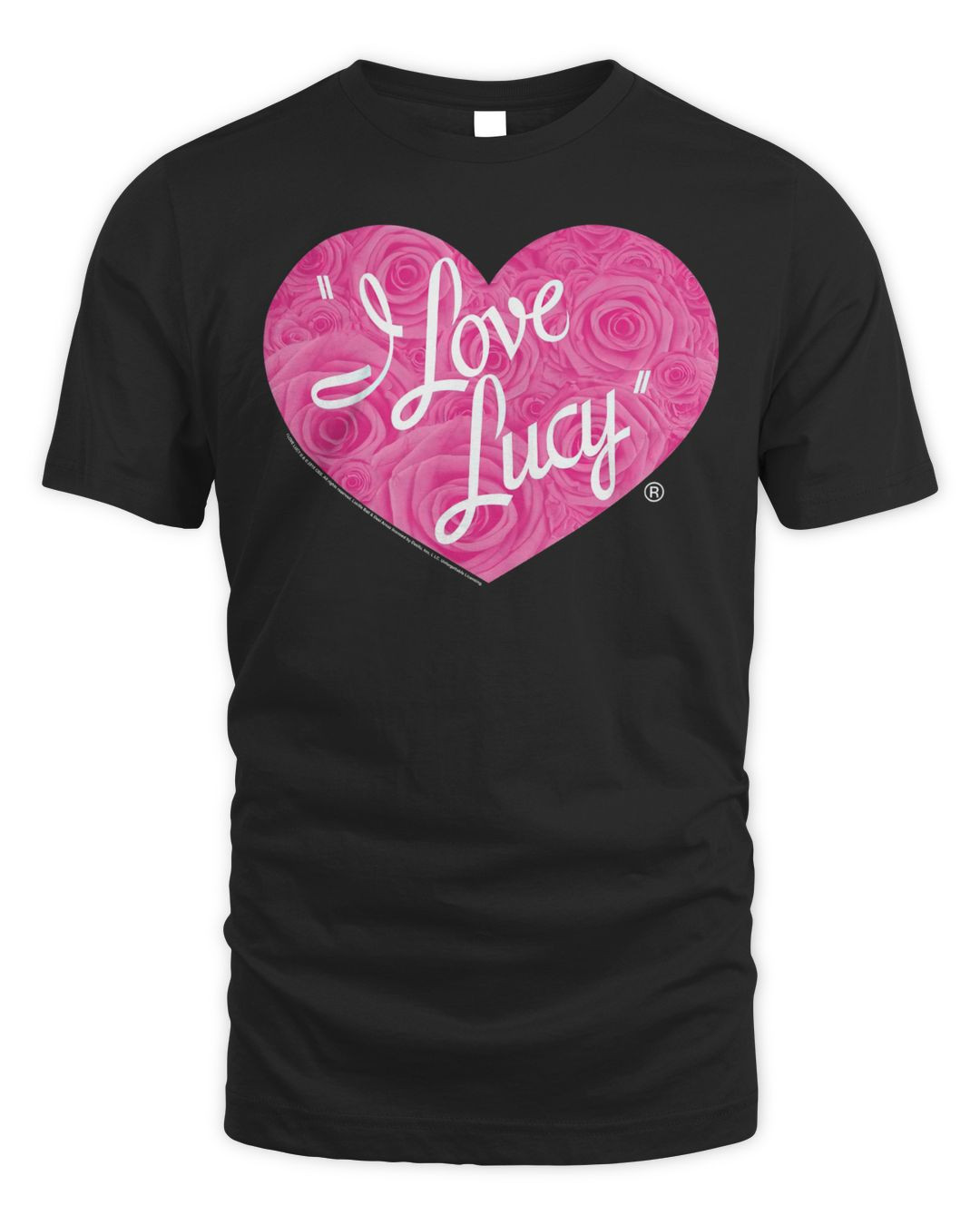 I Love Lucy Merchandise Floral Heart Logo Shirt