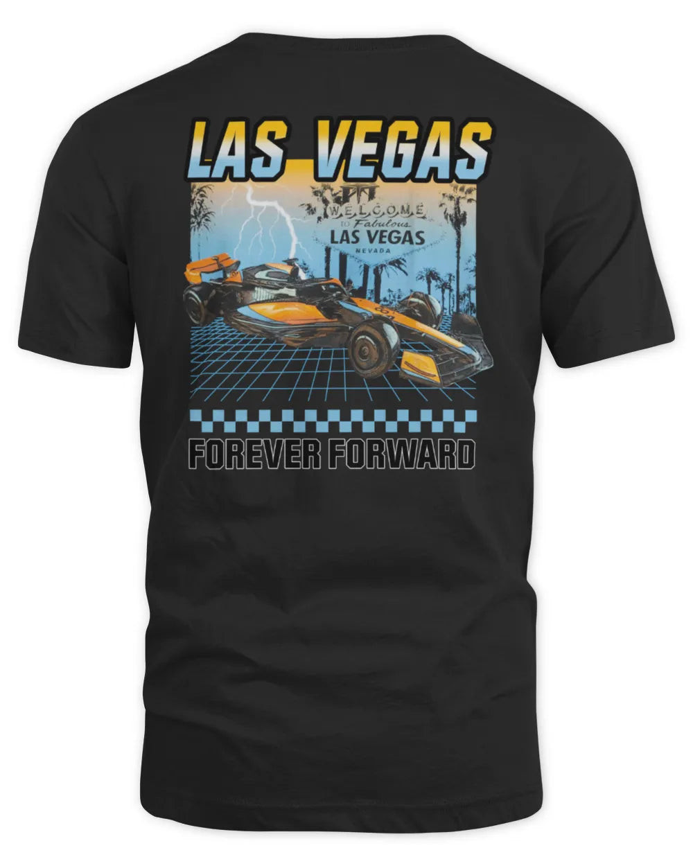 Mclaren F1 Team 2024 Las Vegas Grand Prix Lightning Speed T-shirt