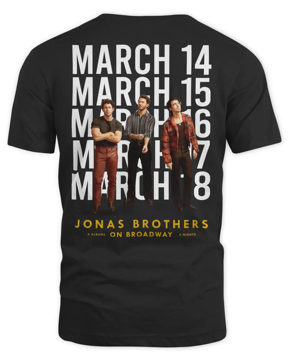 Jonas Brothers Merch Brothers On Broadway T-shirt