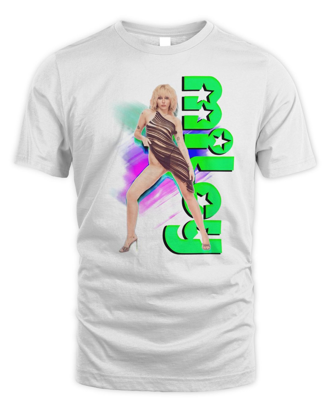 Miley Cyrus Merch Neon Diva Shirt