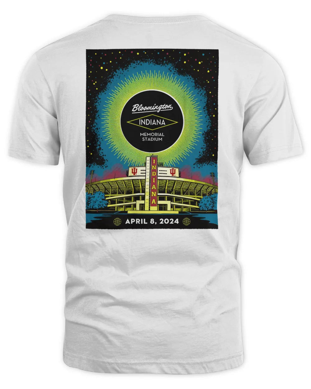 Indiana Hoosiers Memorial Stadium Total Solar Eclipse White Official Clothing