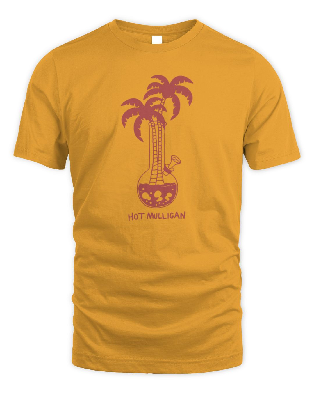 Hot Mulligan Shop Bong Trees Gold Merch Hoodie