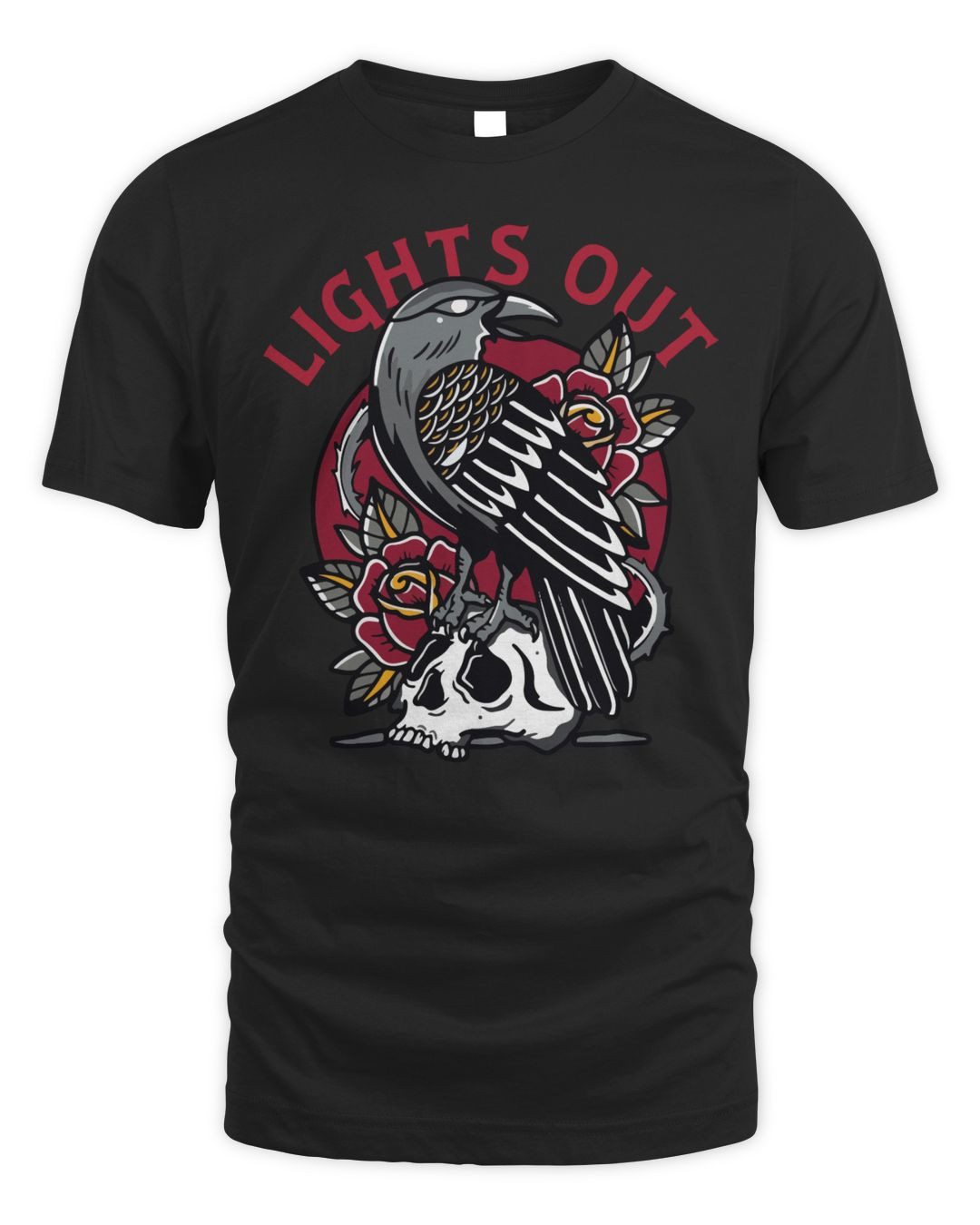 Mile Higher Merch Lights Out Crow Shirt