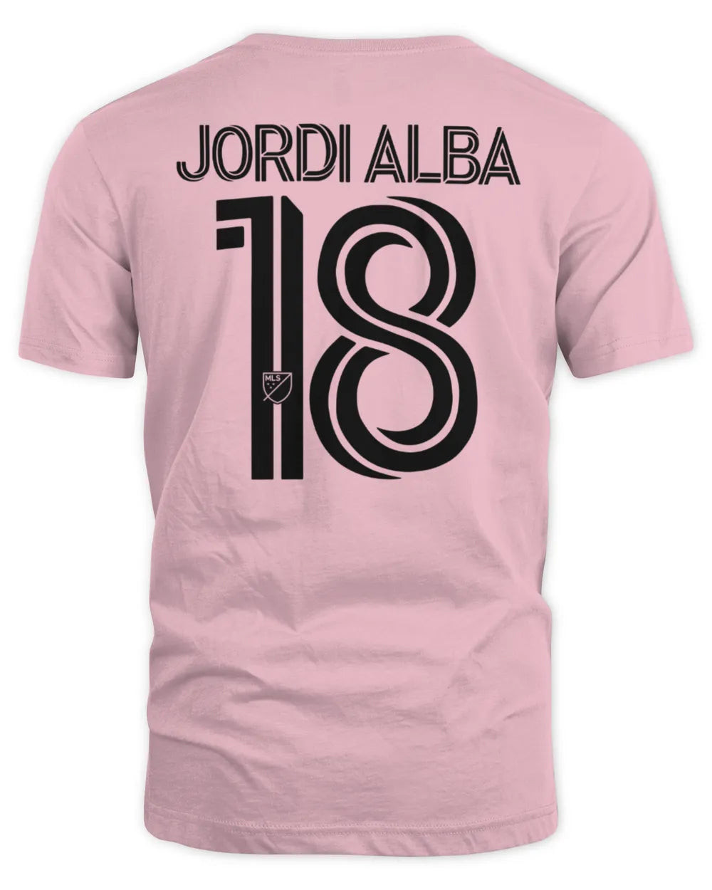 Inter Miami Cf Store Jordi Alba Ramos #18 Pink 2023 The Heart Beat Tee