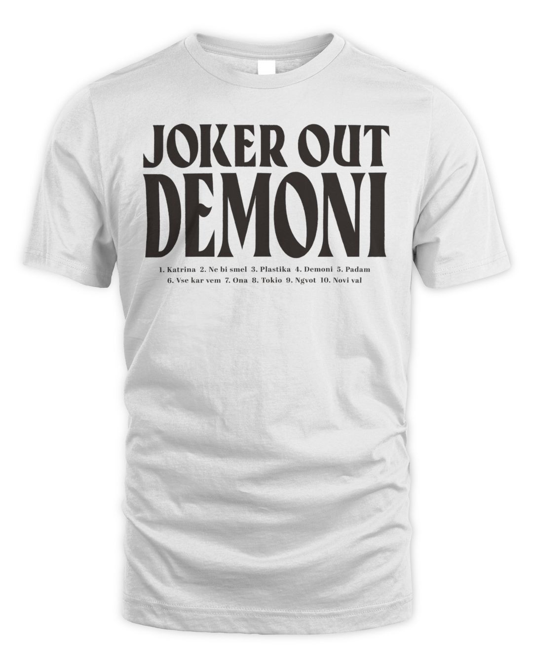 Joker Out Merch Demoni Script Shirt