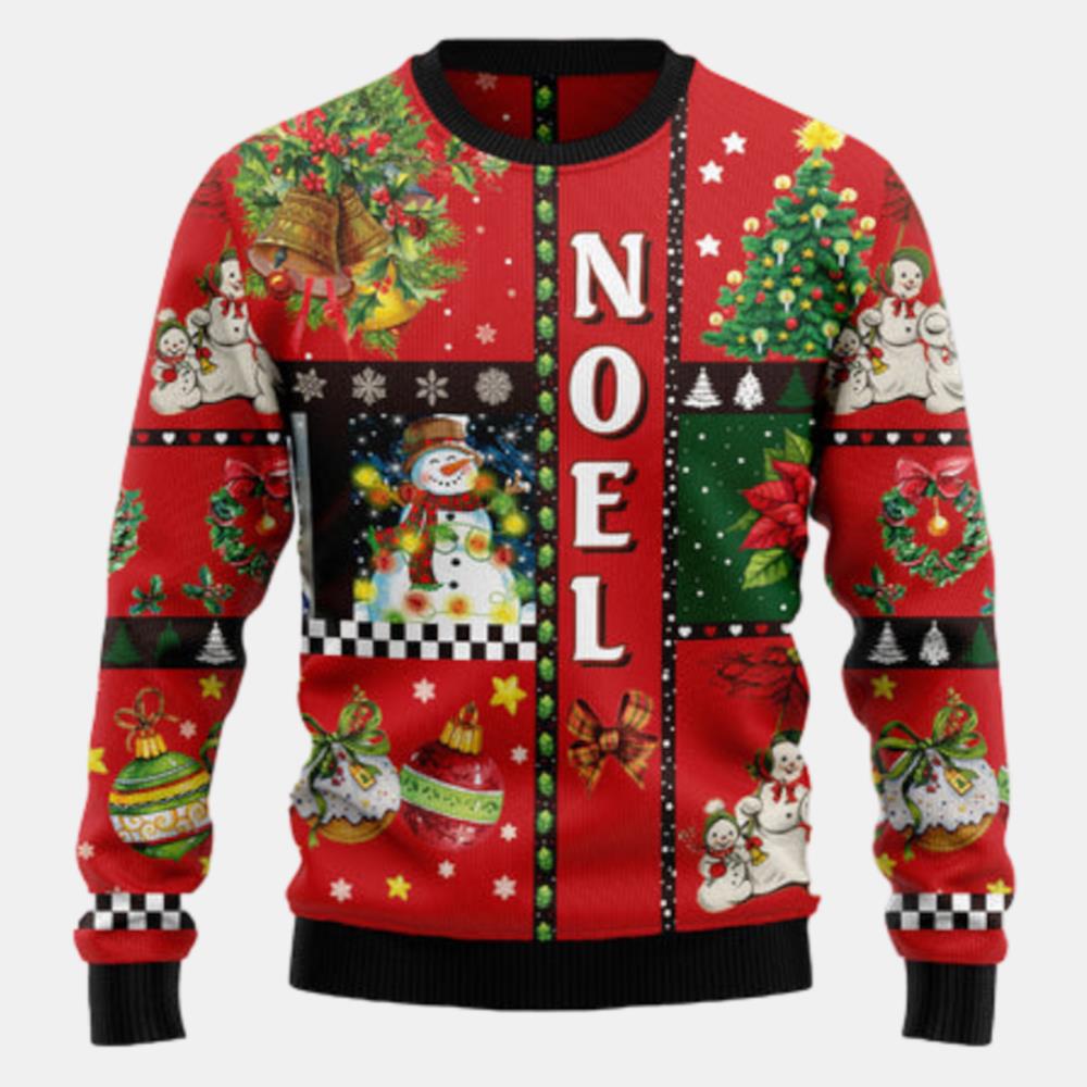 Lovely Snowman Noel Ugly Sweater