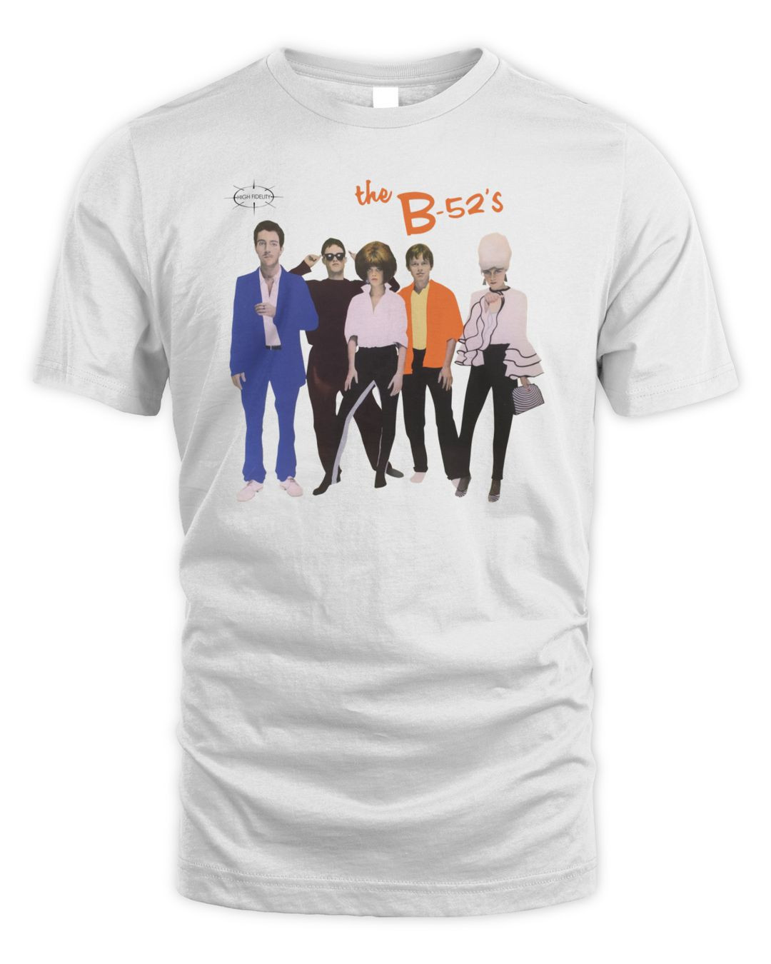 Men's Manhead Merch White The B-52's Self Titled Photo Graphic Hoodie