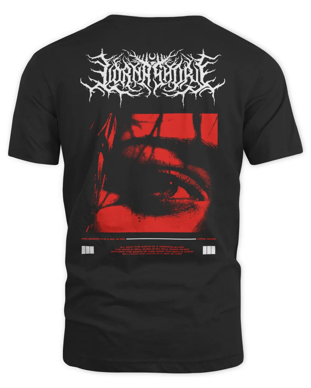 Lorna Shore Merch In A Sea Of Fire Shirt