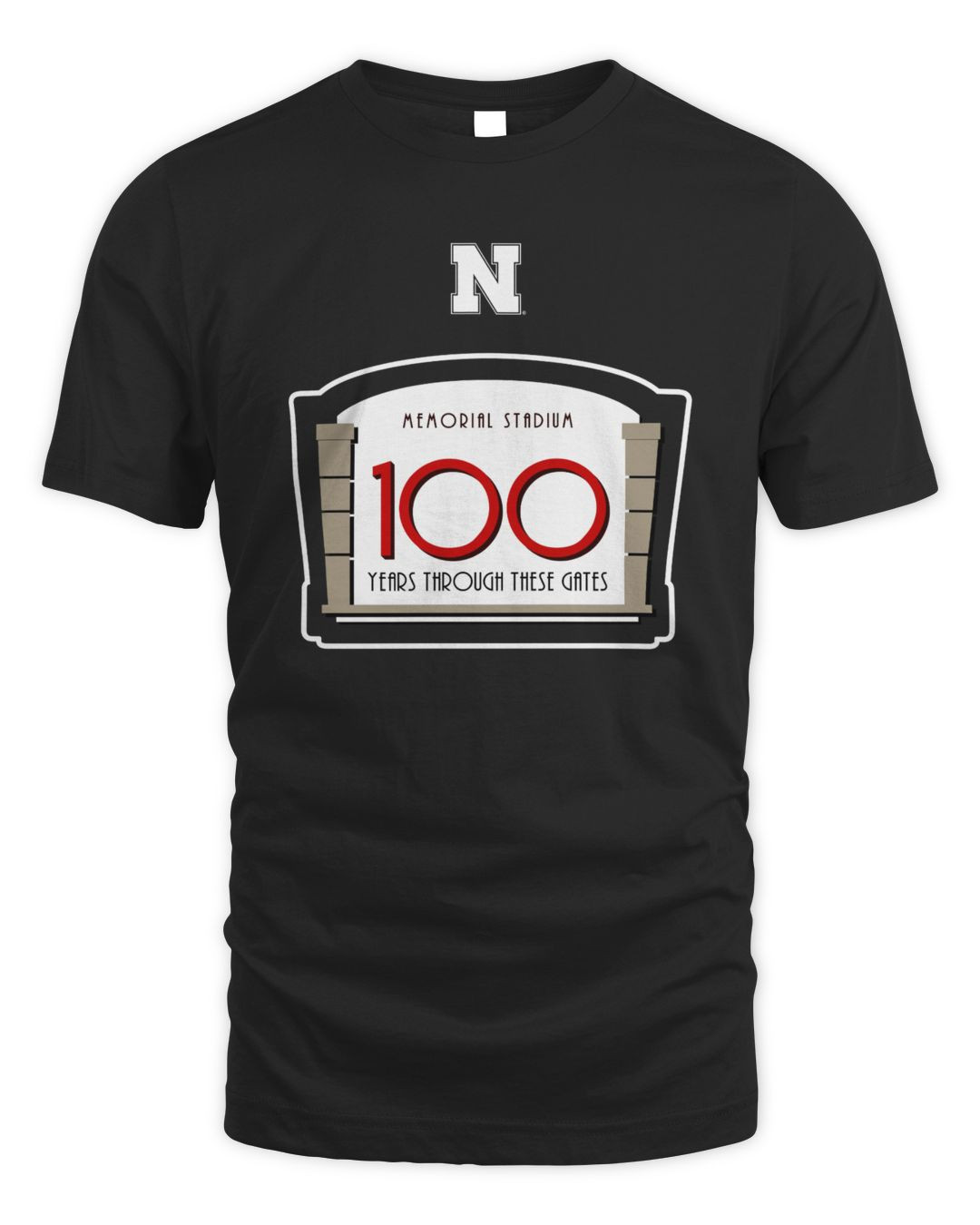 Men's Scarlet Nebraska Huskers Memorial Stadium 100th Anniversary Sideline Strategy Fresh Tshirts