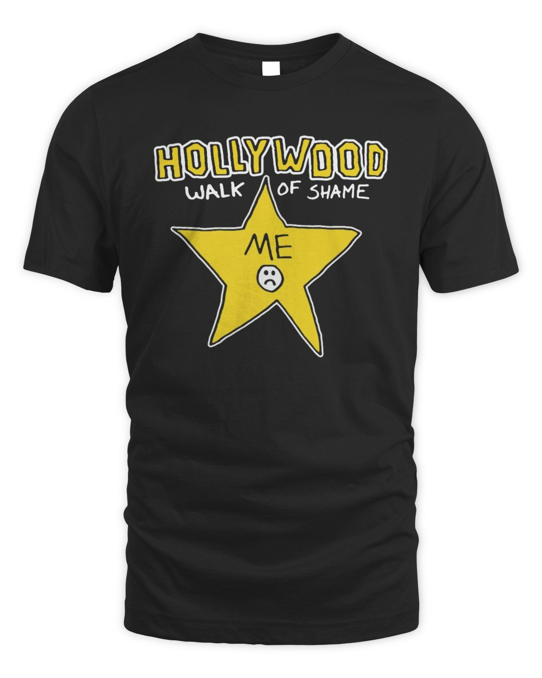 Hollywood Walk Of Shame Black T-shirt