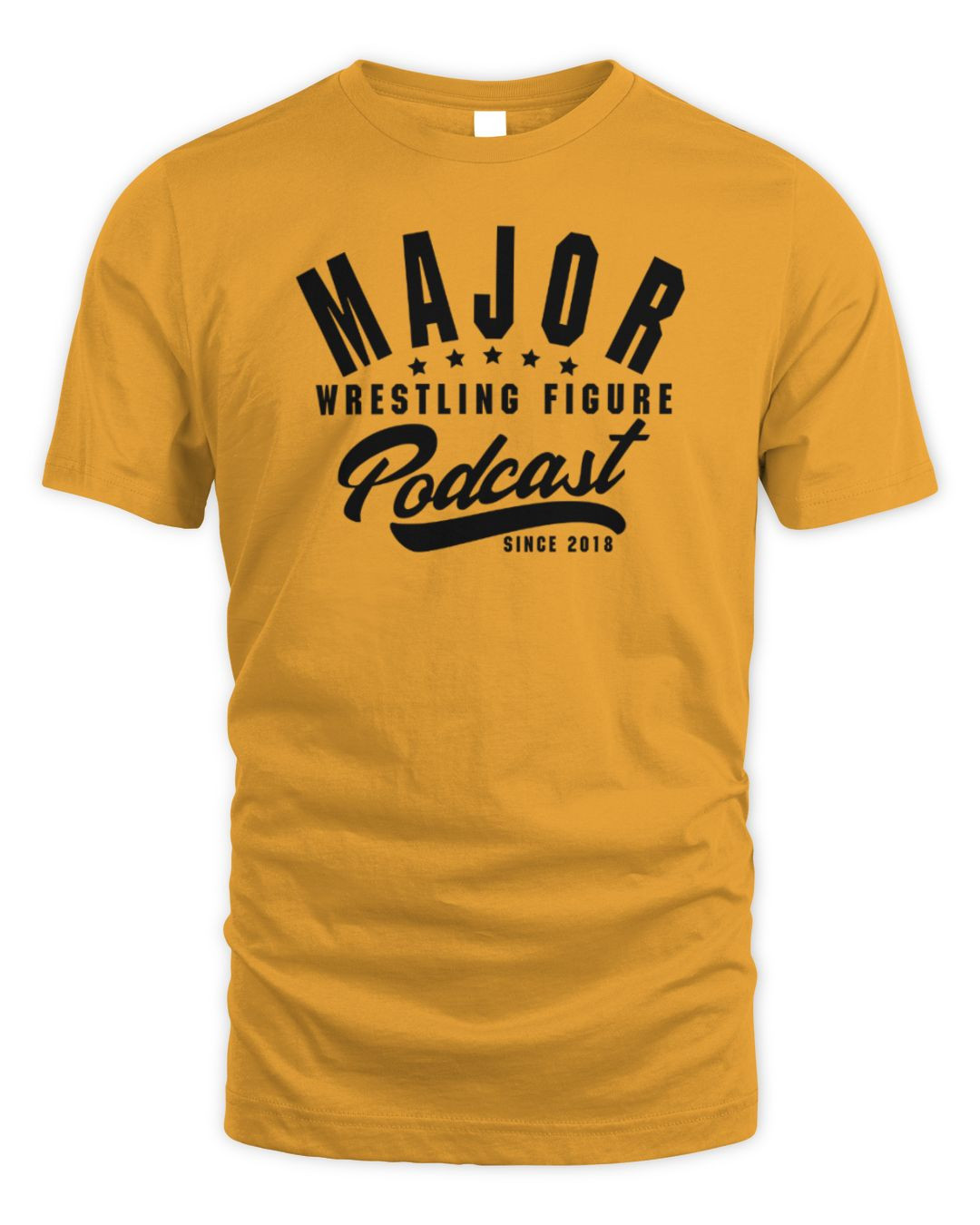 Major Wrestling Figure Podcast Since 2018 Gold Merch Hoodie